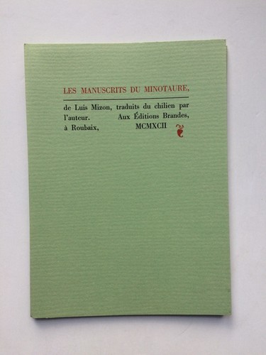 Luis mizon les manuscrits - luis, "