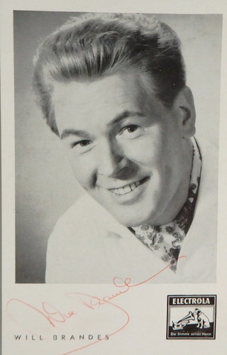 Autografo cantante tedesco
