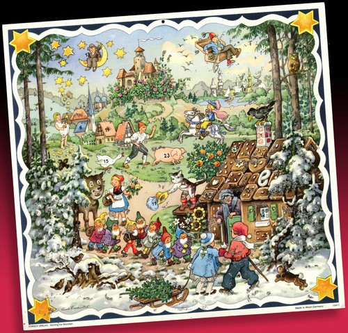 Antico calendario dell avvento - antico,